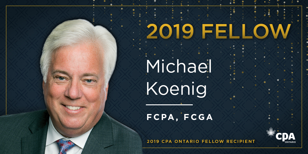 Announcing Michael Koenig - Awarded 2019 Fellow Distinction