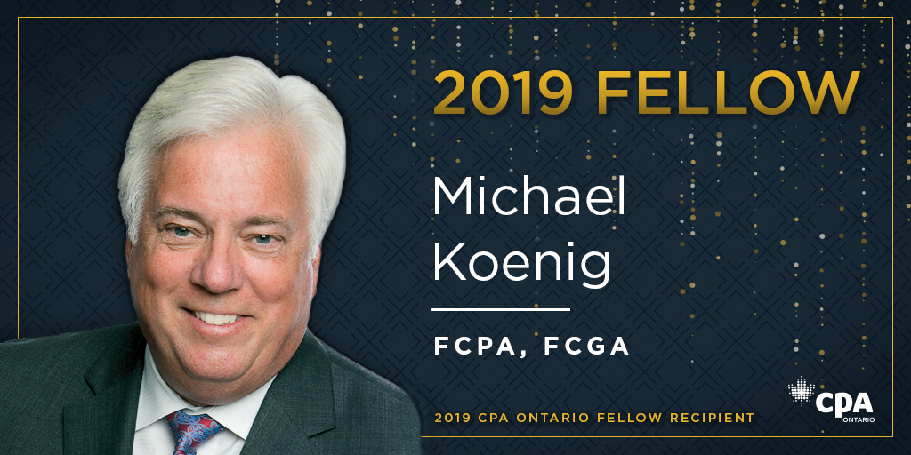FCPA Announcement - Michael Koenig Announcing Michael Koenig - Awarded 2019 Fellow Distinction