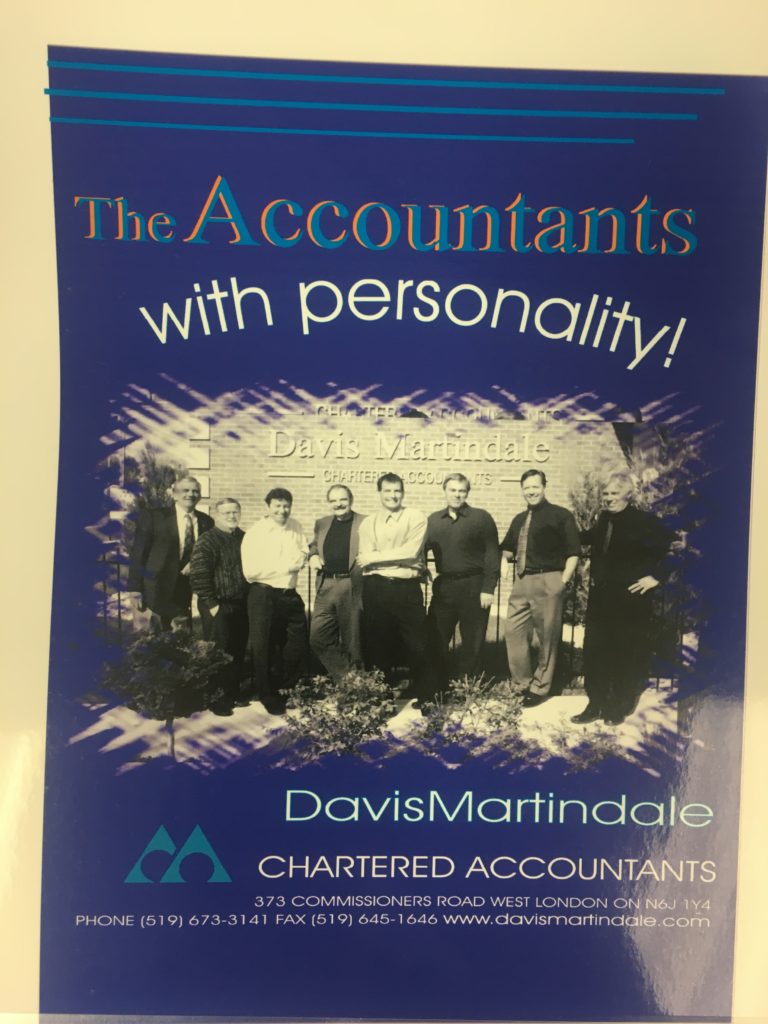 Davis Martindale Accountants With Personality Ad