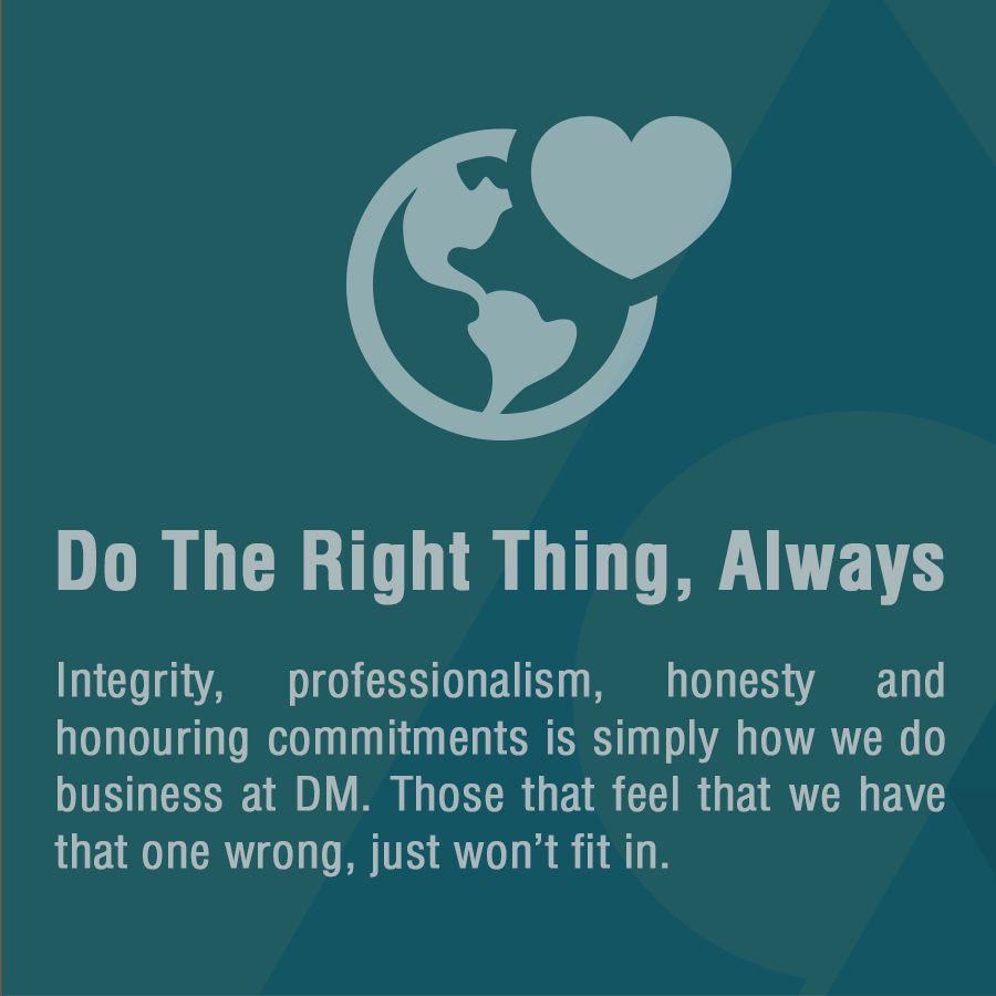 Davis Martindale Core Values | Do The Right Thing Always