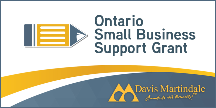 Ontario Small Business Support Grant | Davis Martindale Resources