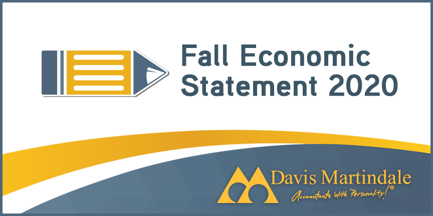 Fall Economic Statement 2020 | Davis Martindale Resources