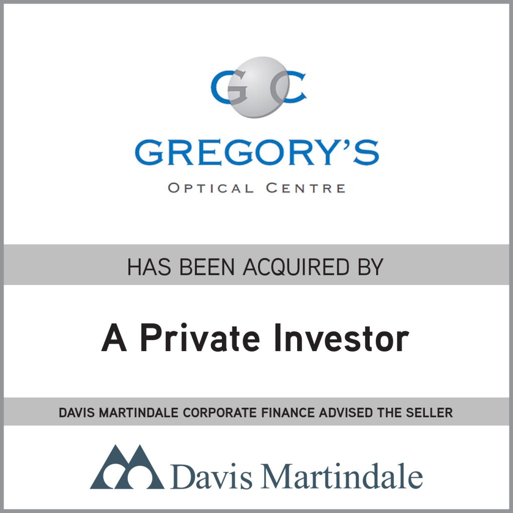 Transaction Announcement: Acquisition of T.C. Gregory Enterprises Limited | Davis Martindale Transaction Advisory