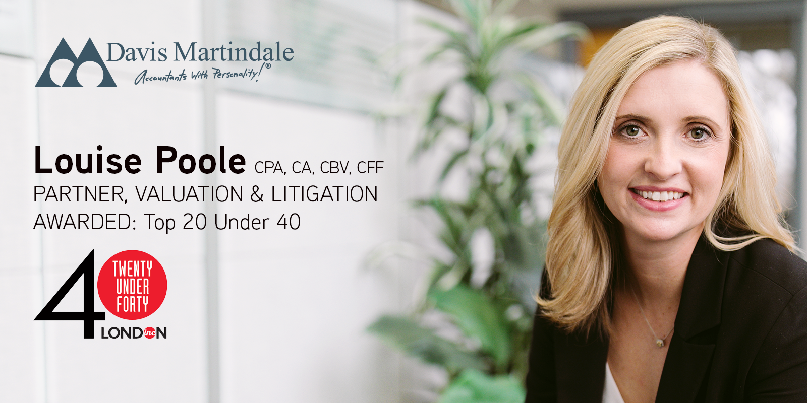 Louise Poole, Valuation & Litigation Partner | Awarded Top 20 Under 40