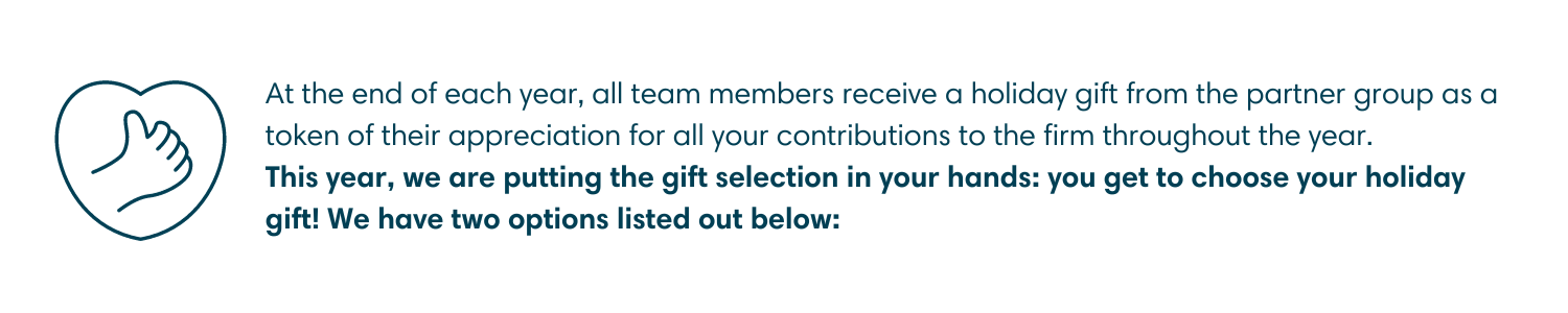 holiday gift options graphic holiday gift options