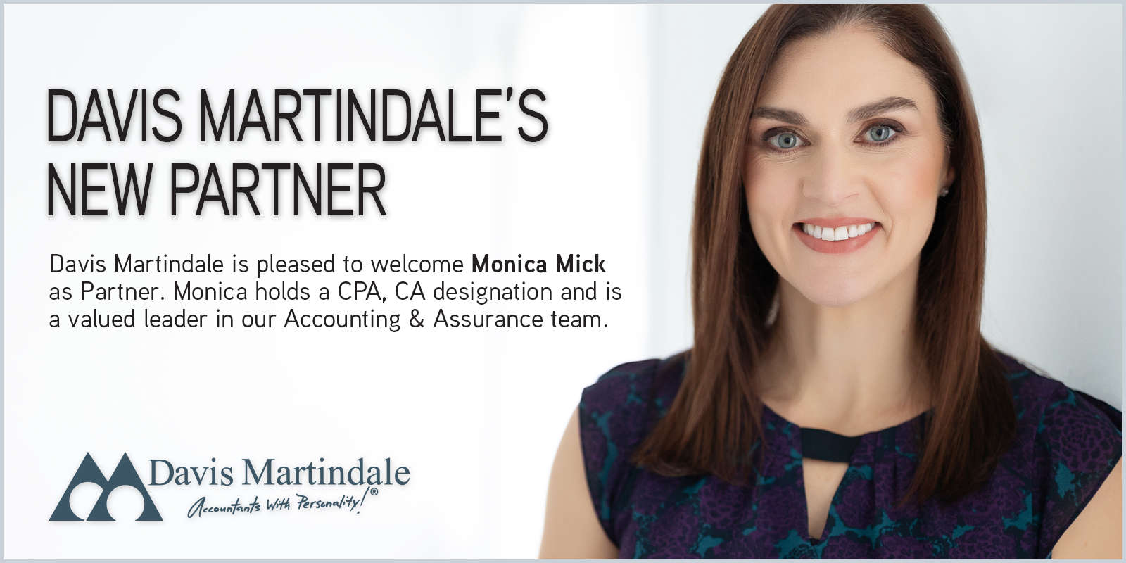 Monica Mick | New Partner Announcement | Banner