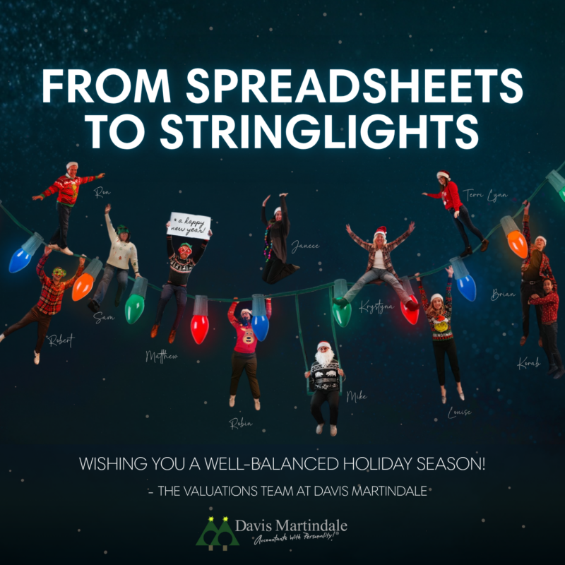 Happy Holidays from the Valuations Team!
