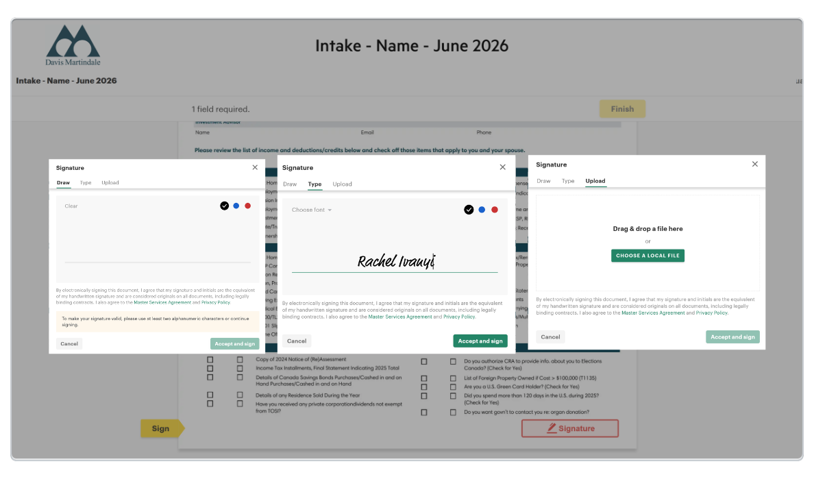Karbon - E-signature Options